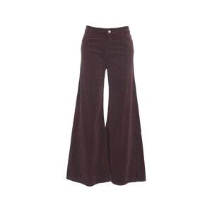 Kaos Burgundy Wide-Leg Trousers With High-Waist Design - NWT